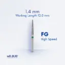 FG SURGICAL DIAMOND BUR 25MM